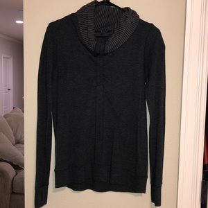 Lulu reversible cowl neck sweatshirt